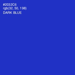 #2032C6 - Dark Blue Color Image